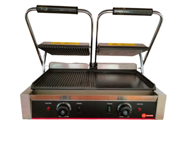 Piastra panini doppia liscia/rigata RS 574 Horecatech - immagine 2