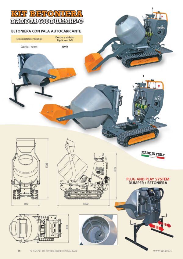 Motocarriola cingolata WORTEX DAKOTA 500 IHS-C/H - immagine 5